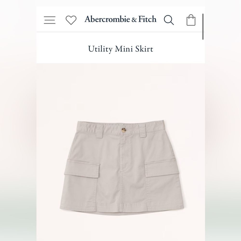 Abercrombie Utility Mini Skirt (never worn)